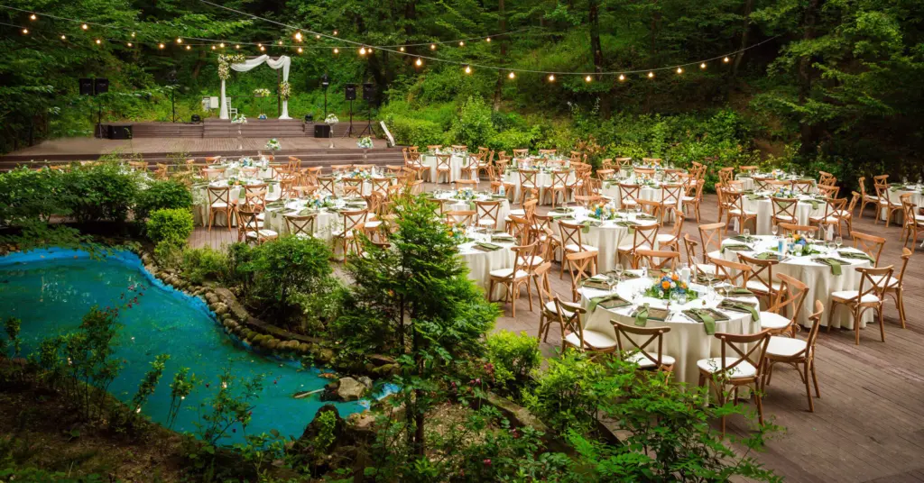 Evening wedding tables in Hint Bahçesi