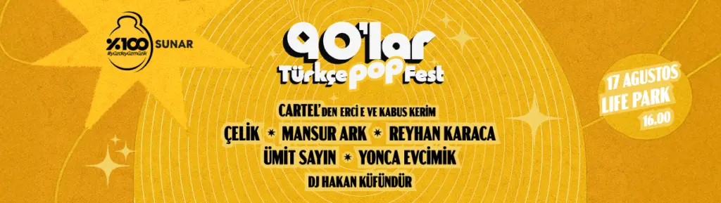 90s Turkish Pop Fest poster