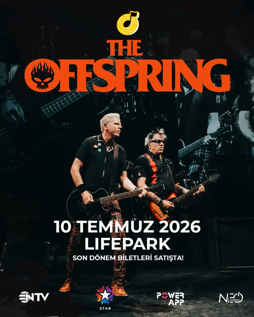 The Offspring – Lifepark İstanbul etkinlik afişi
